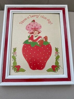 Vintage Strawberry Shortcake Framed Print